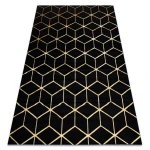 Dywan Gloss Torrox 3D Sześcian Geometryczny czarny